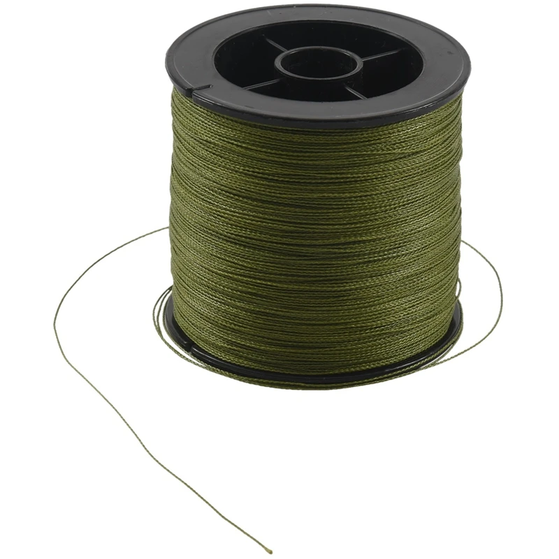 6X, 500 M 30 LB 0.26Mm Fishing Line Strength PE Braided 4 Strands Green