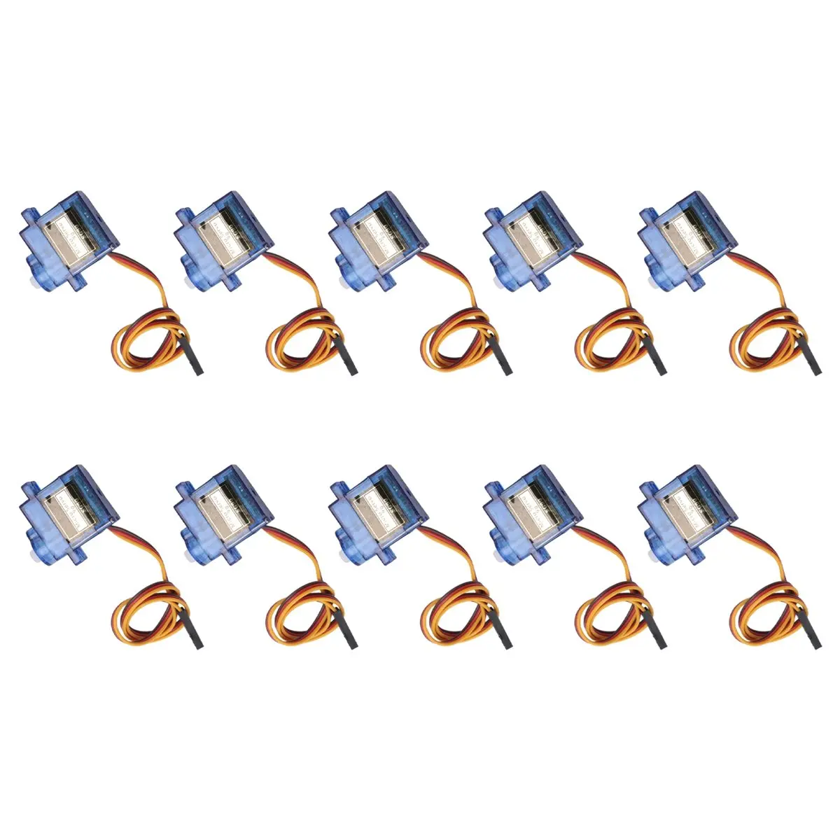 ABXY 10PCS SG90 9G Mini Servo Servo Motor for RC Planes Robot Arm Fixed-Wing Servo Motor Control for Airplane 180°