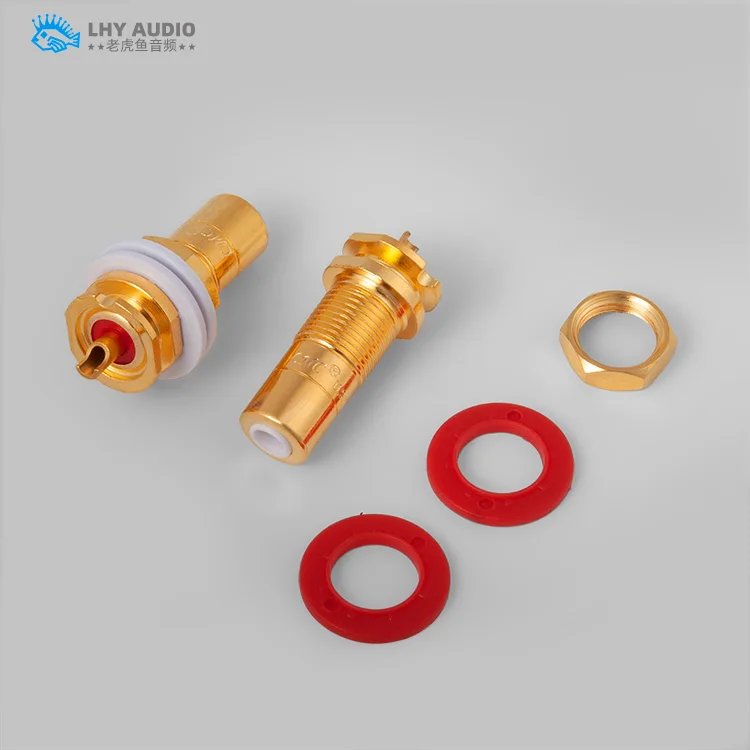 One Pair high quality U.S.CMC 816 gold-plated RCA terminals Amplifier RCA socket 1 order