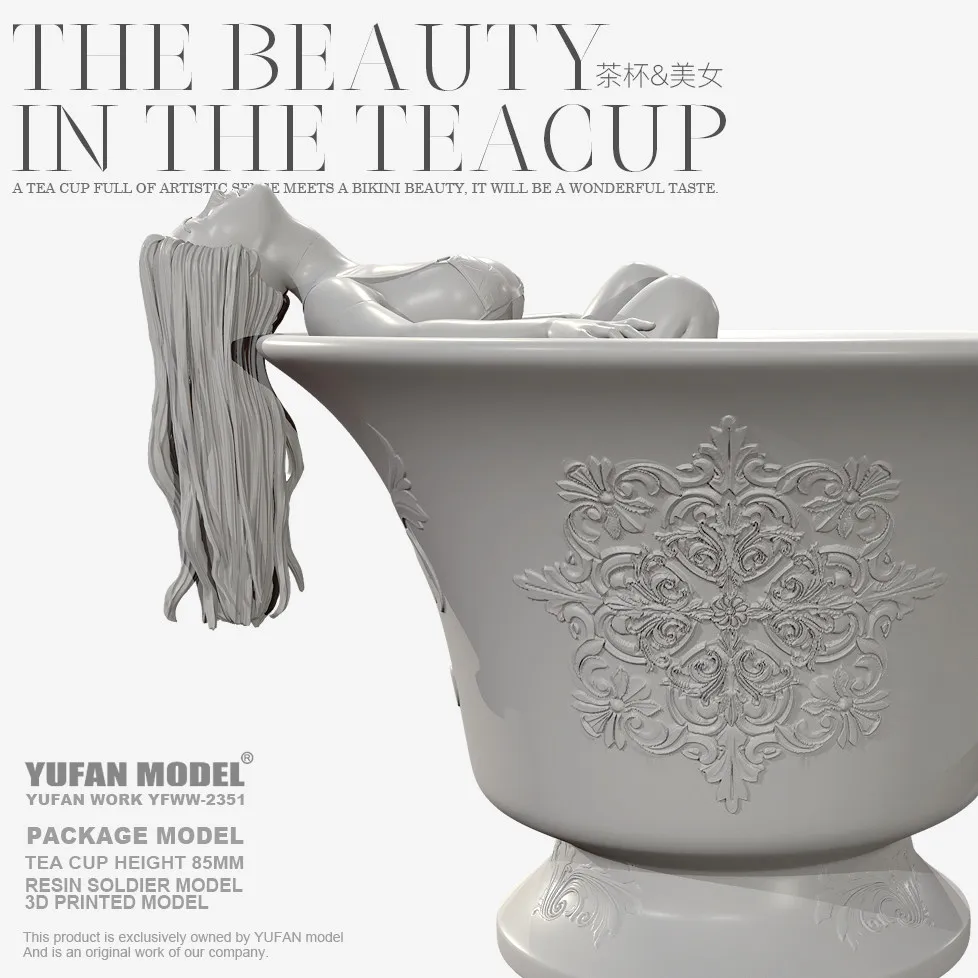 

Оригинальная чашка для чая YUFAN в виде солдата из полимерной смолы (высота чашки 85 мм), белая, модель YFWW-2351