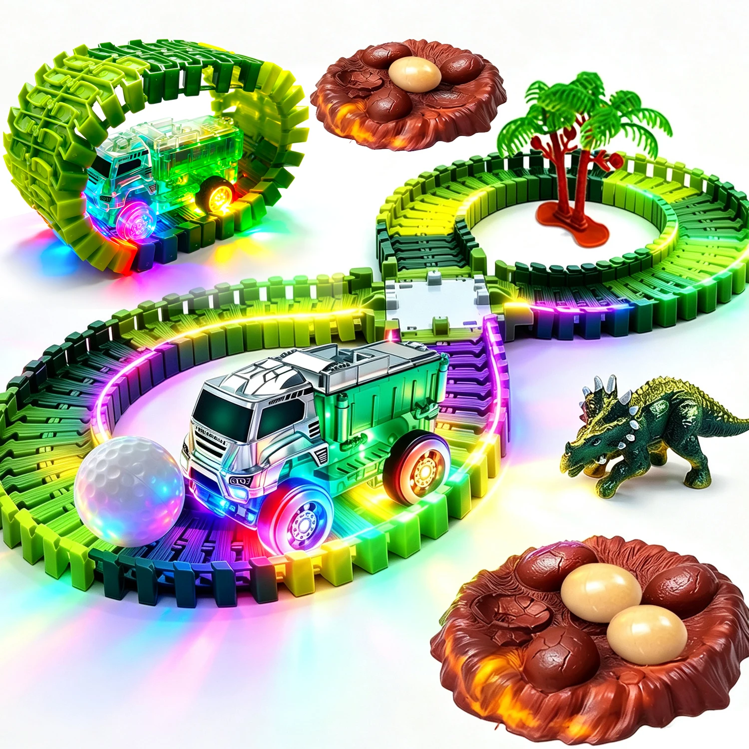 caminhao-de-engenharia-led-transparente-luminoso-com-dinossauro-e-pista-flexivel-jogo-de-construcao-presente-perfeito-de-aniversario-ou-feriado-para-meninos