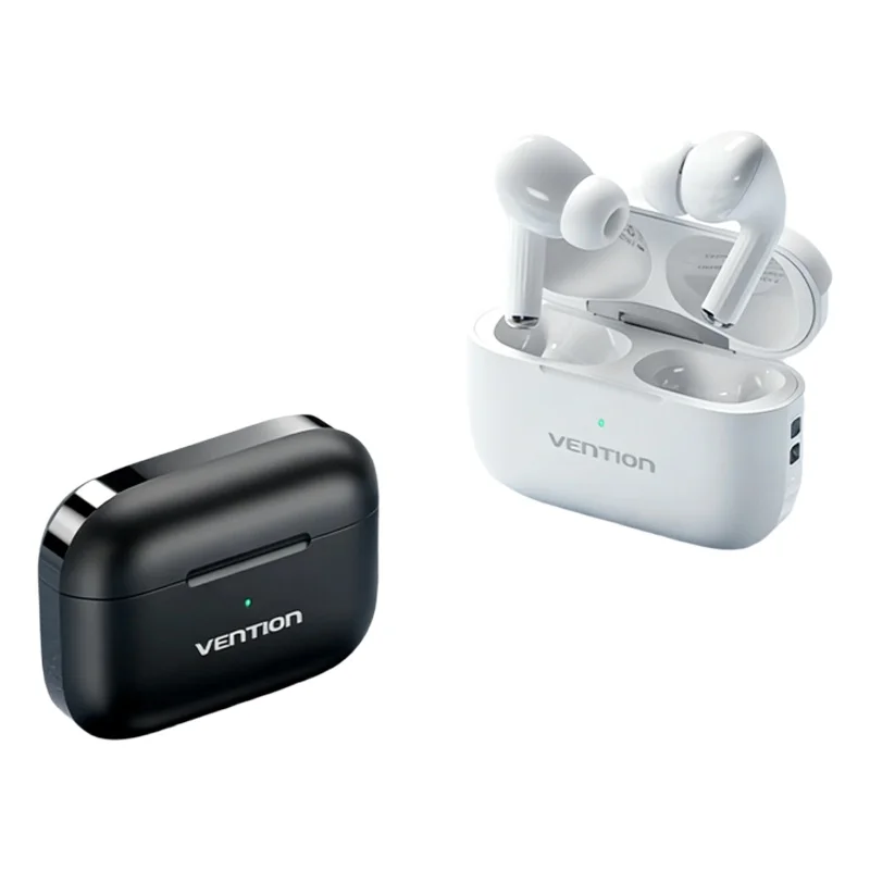 Słuchawki VENTION E11Pro ANC TWS Bluetooth 6.0 Bezprzewodowe -25dB Hi-Res, przetworniki 13mm, 4 mikrofony, mocny bas, 30 godzin pracy, wykrywanie wewnątrz uszu — zdjęcie produktu 7