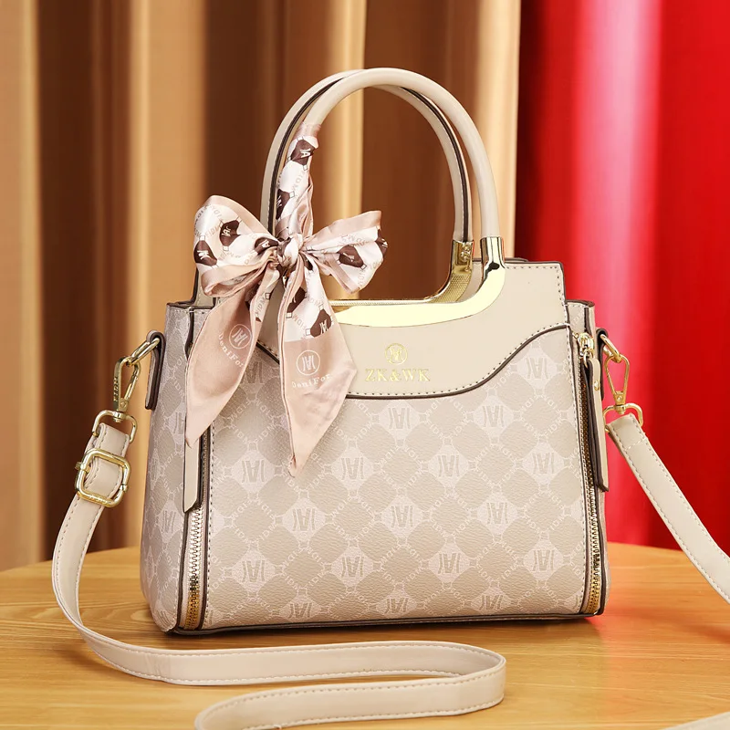 

High Quality Soft PU Leather Ladies Shoulder Crossbody Bags for Women Luxury Handbags Exquisite Print Women Designer Bags A Main