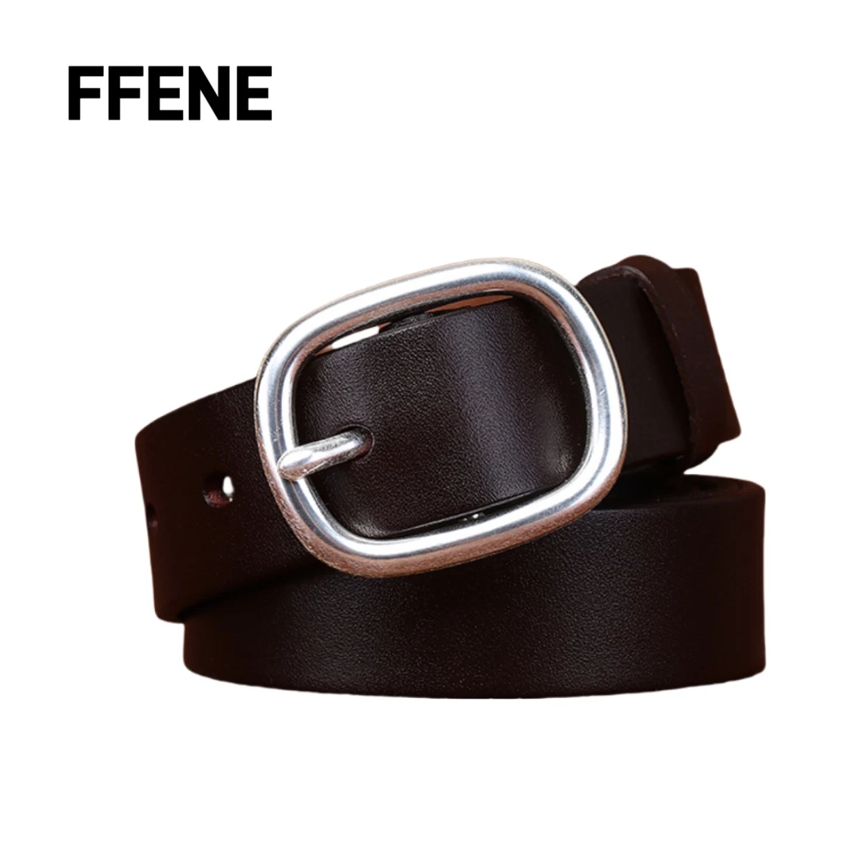 

High-end feeling women's genuine leather, fashionable cowhide luxurious style belt, high-end feeling, casual and versatile
