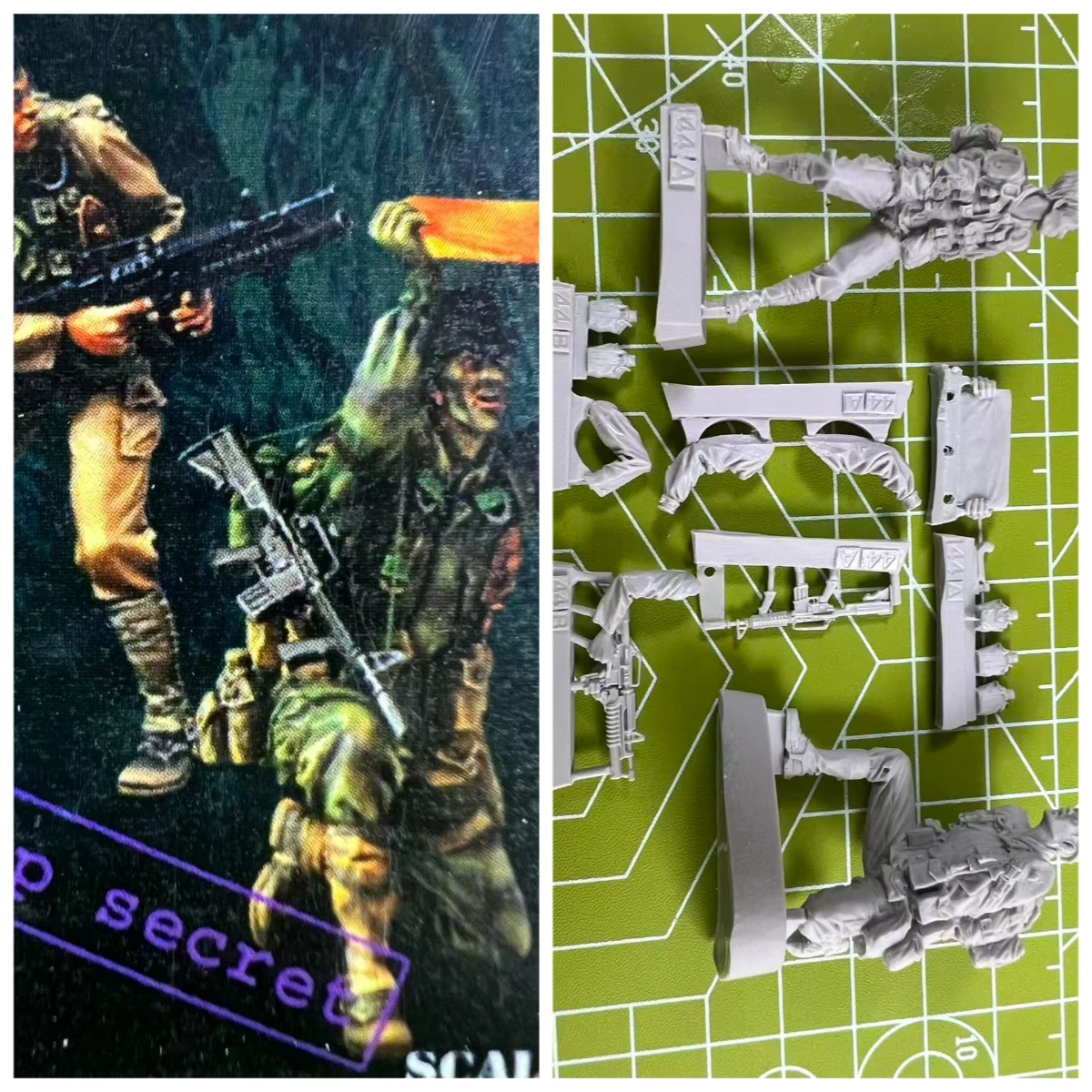 

Комплект неокрашенной модели из смолы 1/35, военная тема, лучшая секретная война во Вьетнама, в разобранном виде и неокрашенная