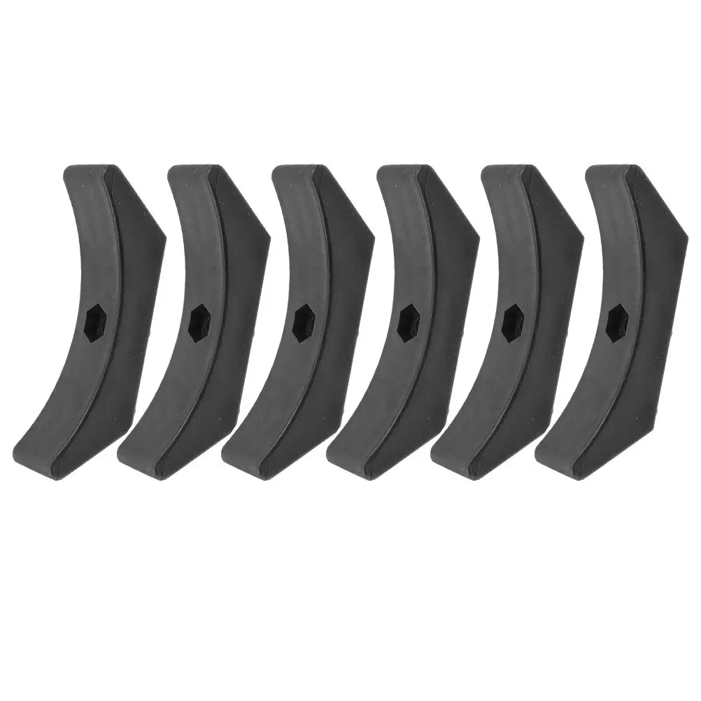 6Pcs Dumbbell Holder Saddle Replacement Sturdy Wear-Resistant Plastic Dumbbell Bracket Stable Storage Stand Home Workout Tool