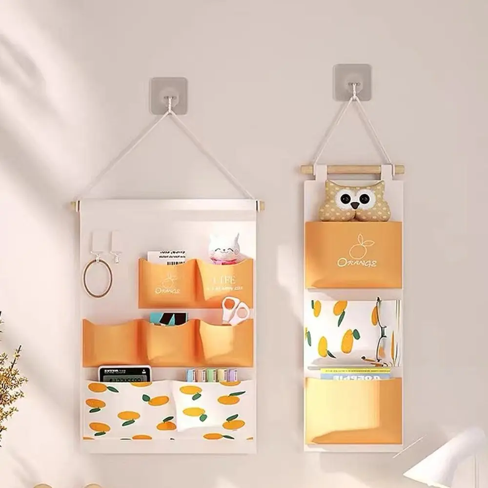 

Настенная сумка для хранения с несколькими карманами, водонепроницаемый прикроватный органайзер над дверью, сумки для хранения мелочей для дома