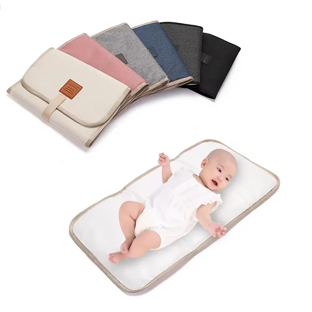 

New Portable Baby Diaper Foldable Waterproof Baby Changing Mat Nylon Nappy Diaper Changing Pad Newborn