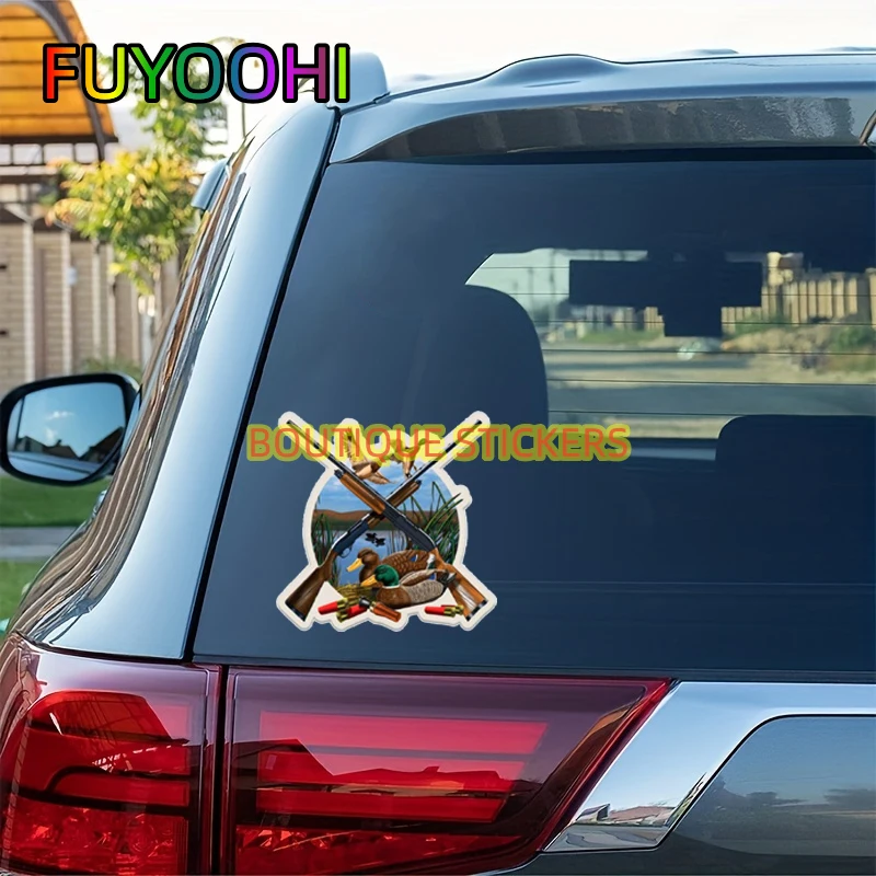 

Бутик-наклейки FUYOOHI для охоты на утки-виниловые наклейки для автомобиля, водонепроницаемые модные персонализированные украшения для стайлинга автомобилей
