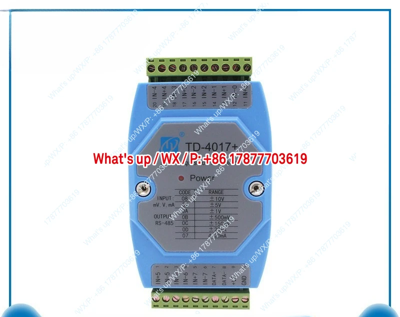 TD4017 industrial grade eight-channel analog signal acquisition card module 4-20mA10V input isolation conversion 485