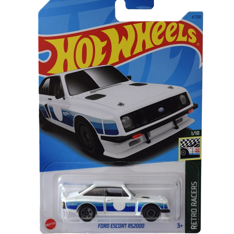 2024-23 Hot Wheels Cars FORD ESCORT RS2000 1/64 Metal Die-cast Model Collection Toy Vehicles