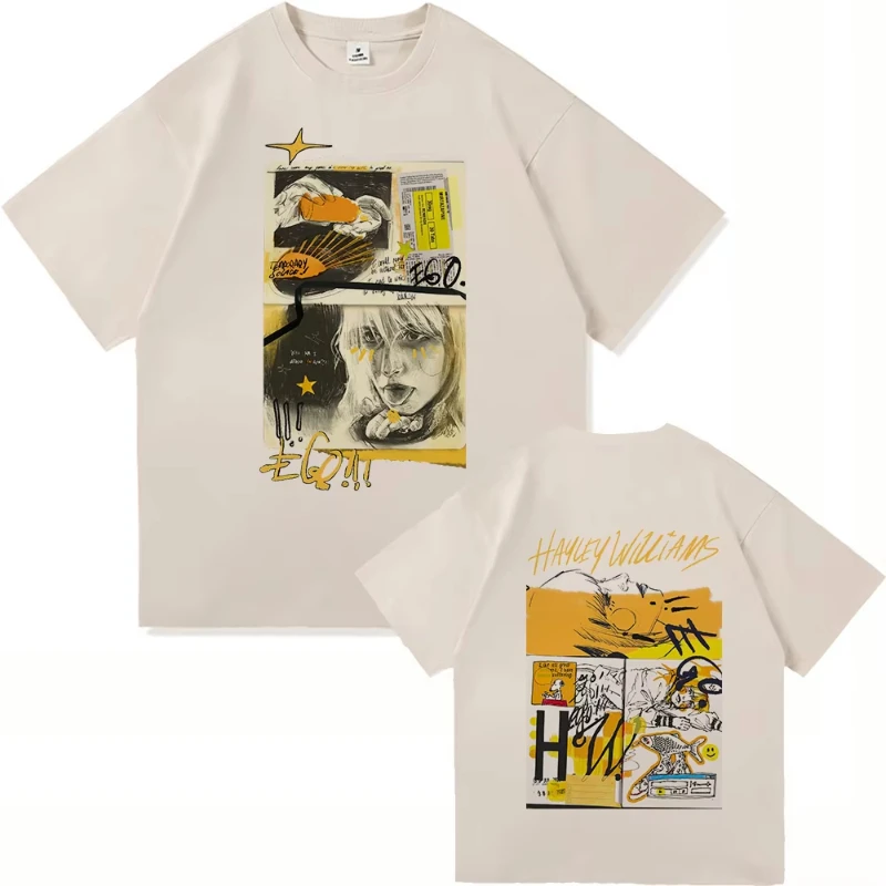 2025 هايلي ويليامز الذاتي الموت في حفلة البكالوريوس الرجال القطن تي شيرت ملابس كاجوال Harajuku عالية الجودة تي شيرت كامل #3