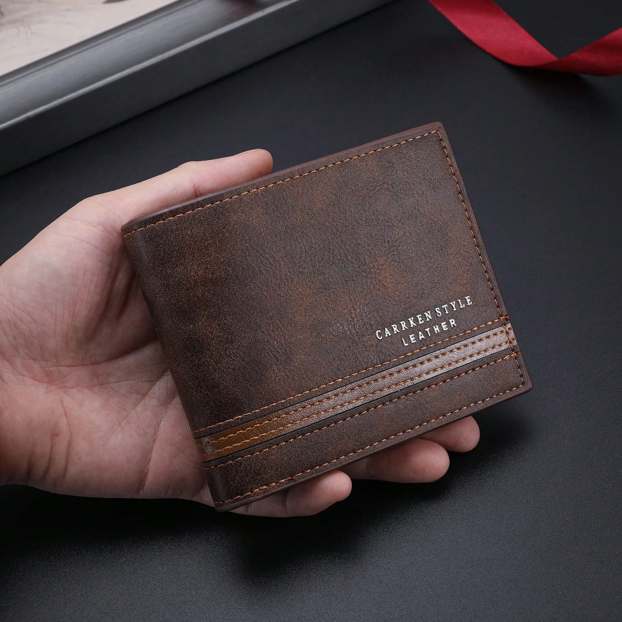 

1pc Men's Multi-Slot Multi-Function European And American Business Short Lightweight Portable Stylish Wallet For Men Wallet Mini Wallet Purse Wallet Fall Men Wallet Leather Small Wallet Autumn Wallet Wallet