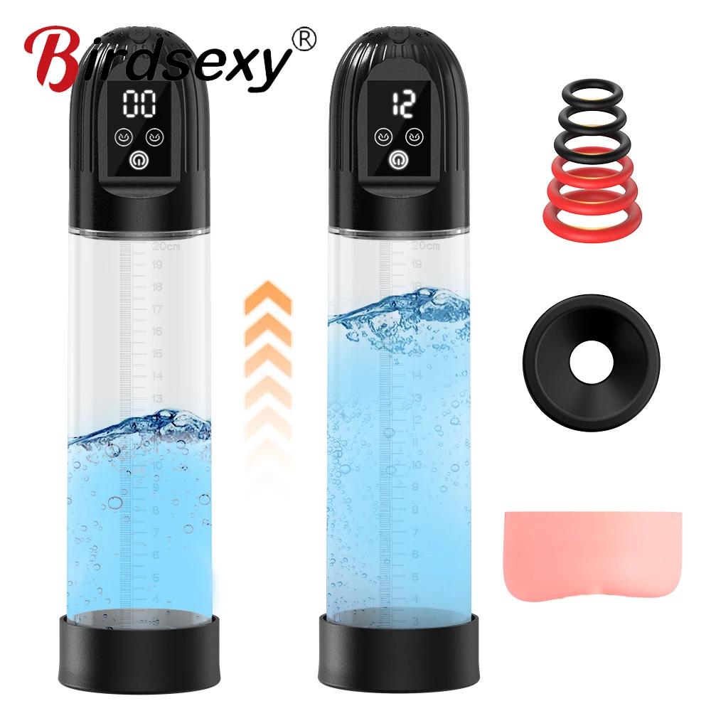 مضخة القضيب الكهربائية القضيب المكبر مضخة تفريغ الجنس لعب للرجال القضيب أكبر المدرب الكبار الذكور الاستمناء القضيب توسيع #1