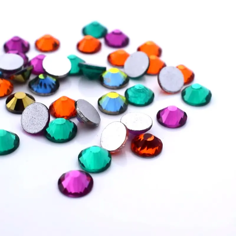 

Mocha series glass crystal flat bottom diamond nail diamond DIY mobile phone case beauty accessories accessories