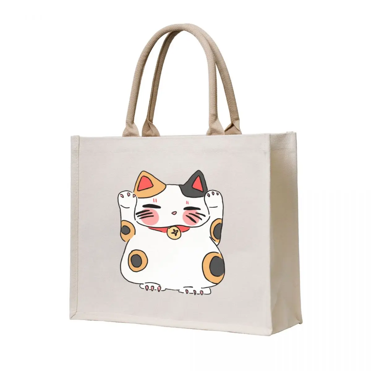 

Chunky Lucky Cat Tote Bag woman shopping bag Gift bags handbag