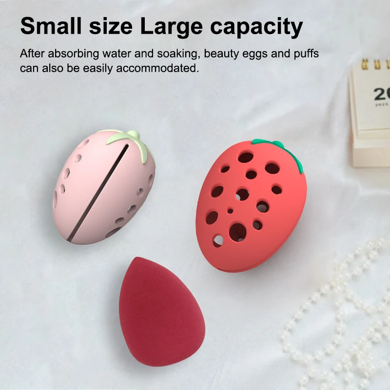 CCHATM ماكياج الإسفنج حالة خلاط تجميل حامل نفخة حالة يشكلون اكسسوارات مستحضرات التجميل حامل فارغة مستحضرات التجميل الملونة نفث صندوق