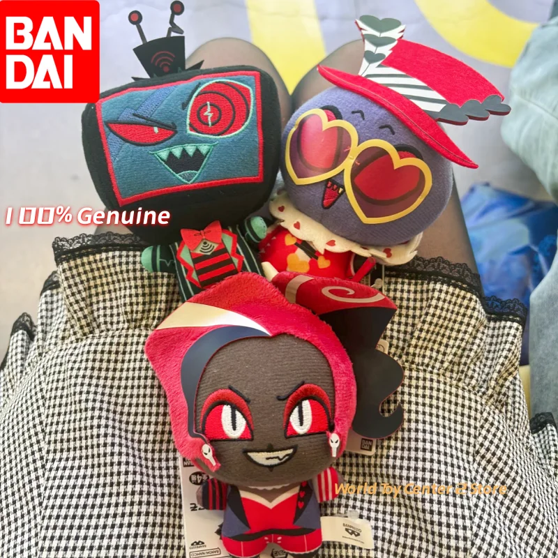 

In Stock Genuine Bandai Namco Banpresto Hazbin Hotel Vol.3 Plush Q-Version Keychain Periphery Collection Characters Gift Toys