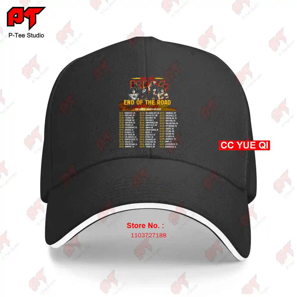 

Kiss Band End Of The Road Farewell Tour 2019 01 Baseball Caps Truck Cap 2DZT