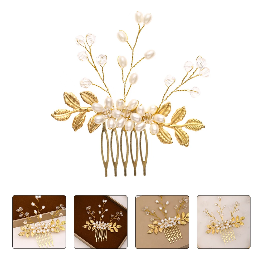 

Pearl Accessories Bridesmaid Flower Girl Accessories nament Bridal Flower Shape Hair Decor Hair Comb Tuck Comb Hairpin