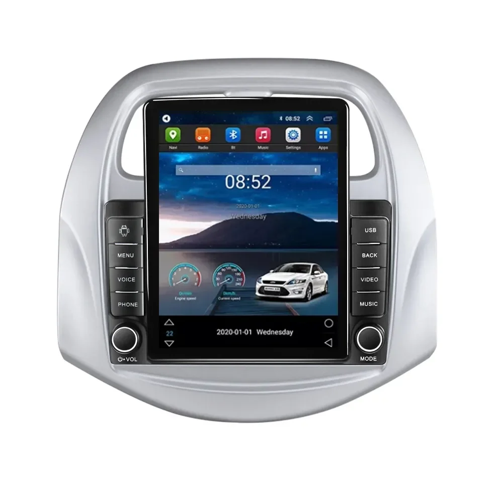 Tesla Car Multimedia Stereo, Android, AM, FM, Stereo para Lifan 320, 2008-2014, 8 + 128G, 4G LTE, SWC, BT, Tela IPS, Câmera 360