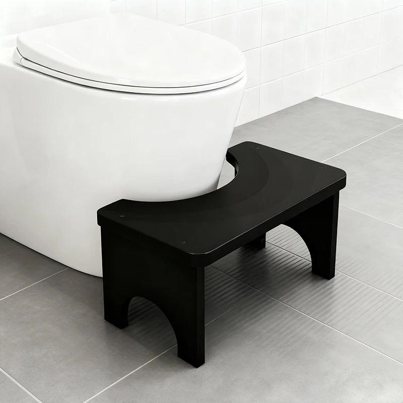 Wood Squatty Potty Toilet Stool Anti-slip Sturdy Toilet Foot Stool Bathroom Portable Pregnant Woman Children Adult Old People image 4
