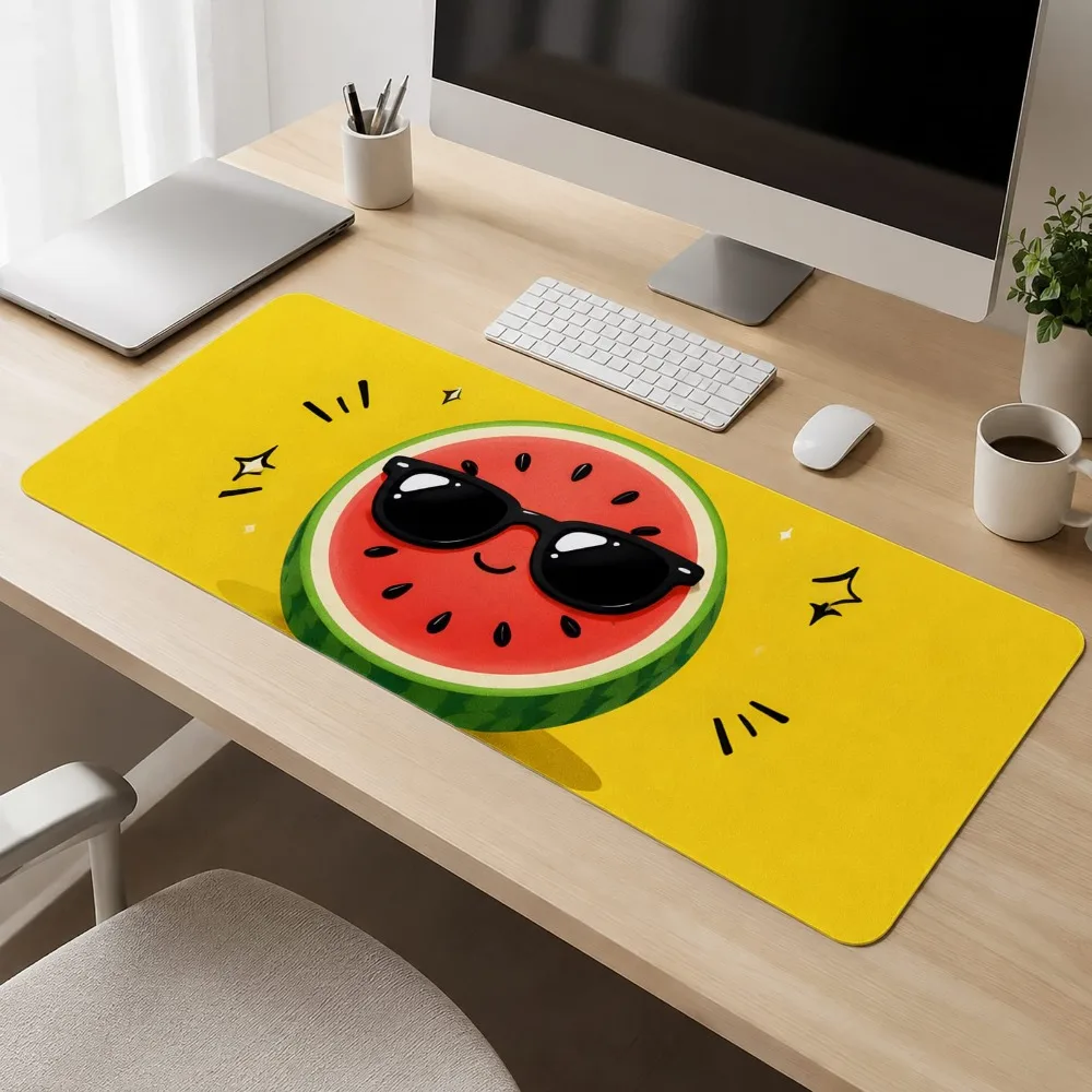 Cool watermelon cartoon pattern, anti-slip bottom, computer desk desk accessories tapis de souris alfombrillas gaming
