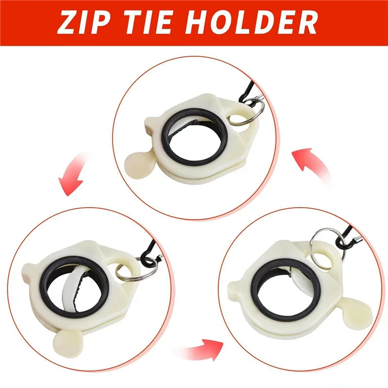 2025 Trend 15Pcs Cable Tie Organizer, Tool Belt Tie Holder For 4/8/12/18 Inch Zip Ties Cable Tie Tightener Without Tie