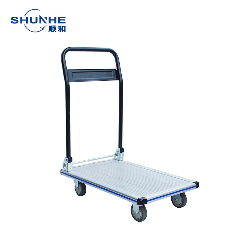 

SHUNHE FW-99C Heavy Duty 200KG Capacity Folding Hand Truck Aluminium Transport Hand Cart Folding Metal Hand Cart