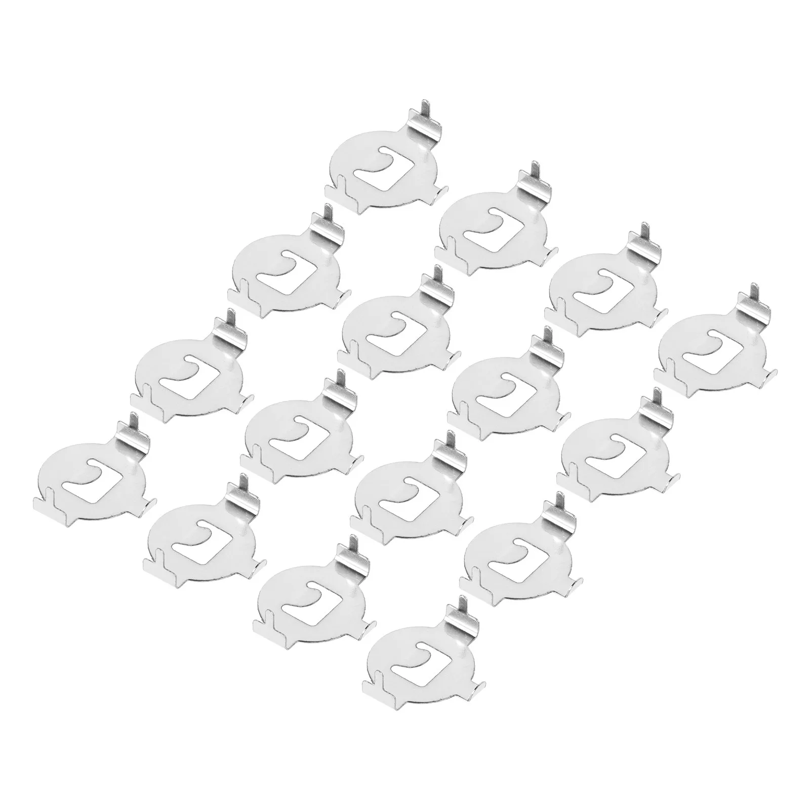 100Pcs Battery Holder Metal Contact Spring Plates Replacement for Button Batteries Small Battery Storage Control