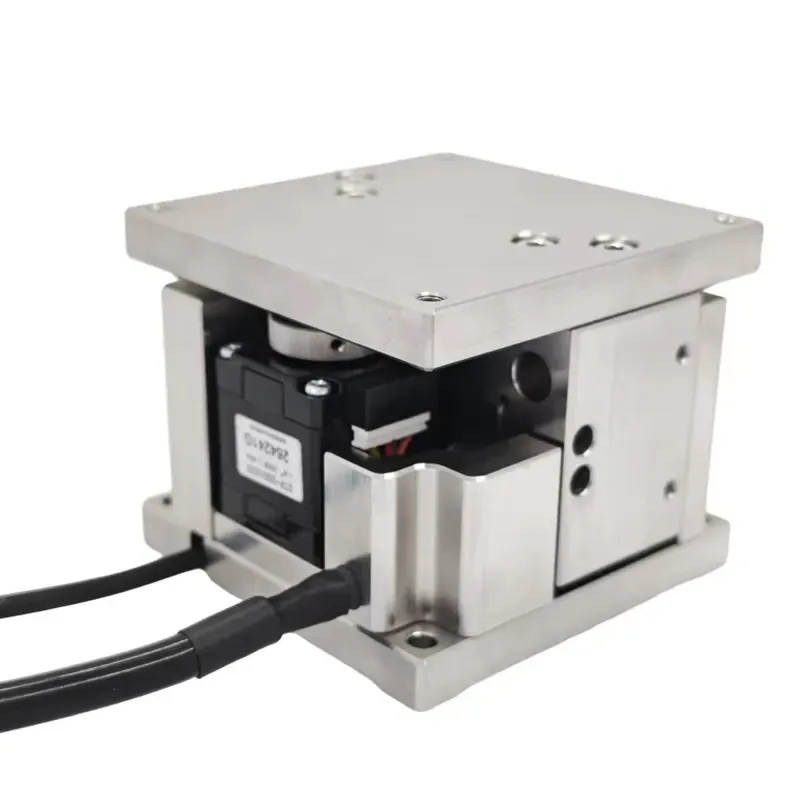 Precision Fine Adjustment Motorized Lab Jack Stainless Steel Optical Lifting Stage 40x40mm Platform 3kgf Load Capacity