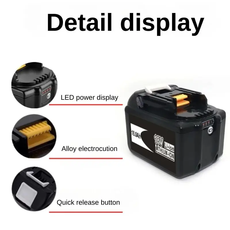 For Makita 18V 9Ah 12Ah 18Ah,Lithium Battery Rechargeable Battery, Suitable For Makita Power Tools