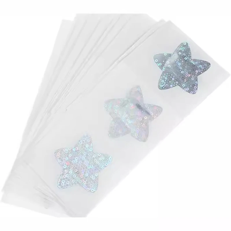 10pcs/set Laser Color Band Aid Star Strip Shape Plaster Holographic Color Patch For Wound Dressing Fashion Adhesive Bandages