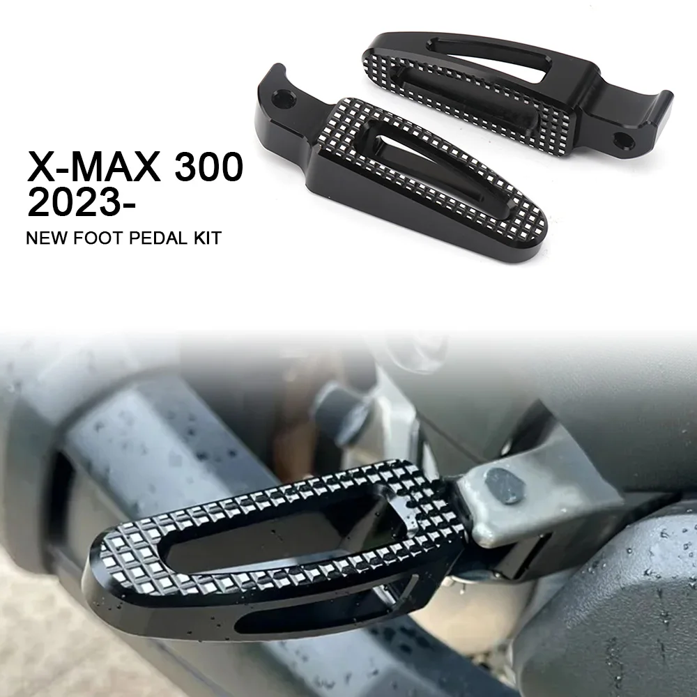 

Motorcycle Accessories Rear Foot Pegs Rests Passenger Footrests CNC For YAMAHA XMAX300 Xmax 300 X-MAX 300 X-MAX300 2023 2024