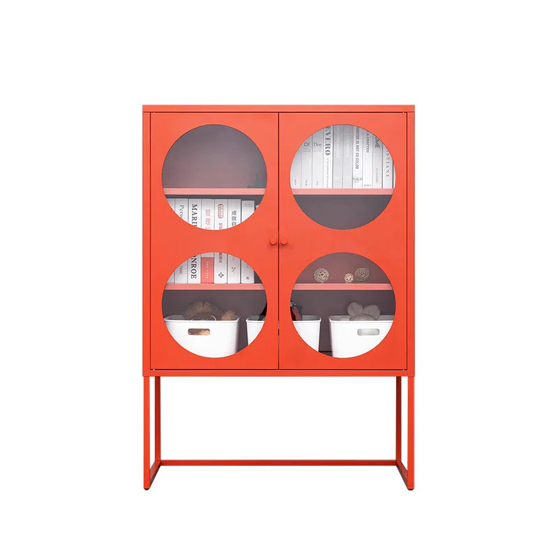 

Nordic Steel Household Dining Room Side Cabinet Living Room Balcony Multi layer Tea