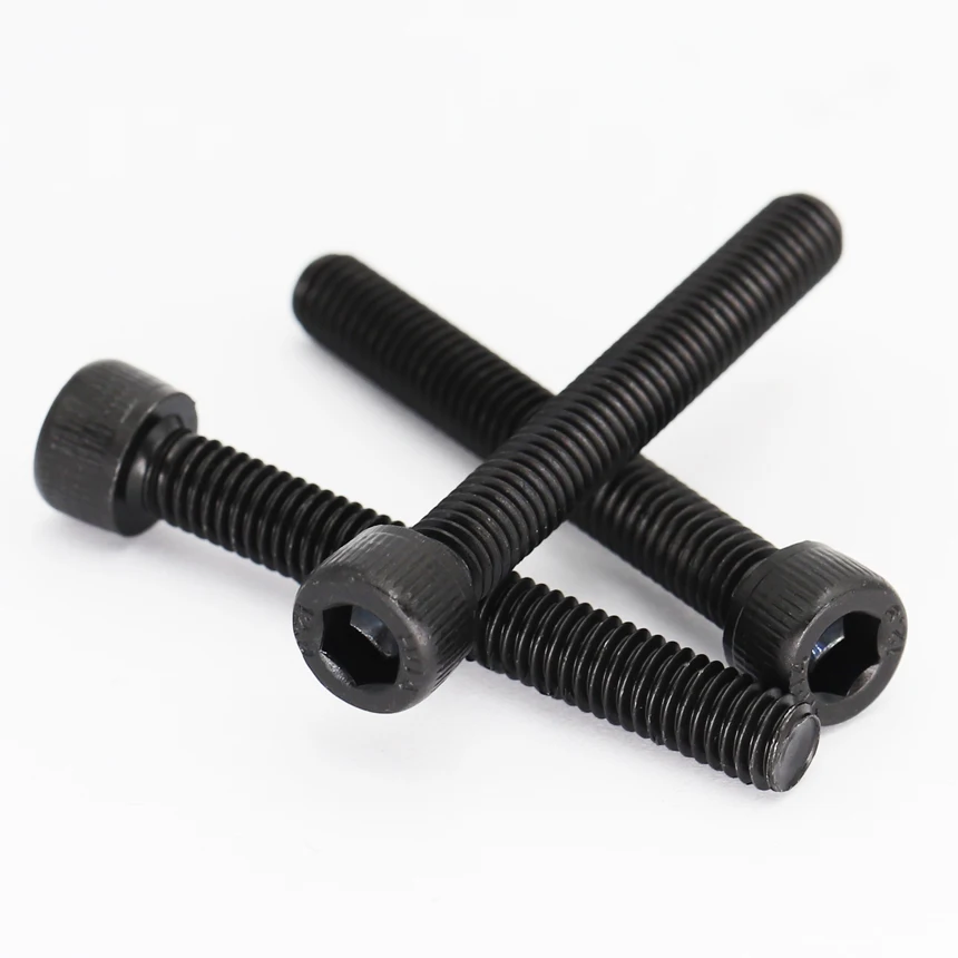 M1.4 M1.6 M2 M2.5 2/3/4/5/8/10/15/20-50mm DIN912 12.9 Grade Steel Full Thread Inner Hexagon Hex Socket Allen Head Cap Bolt Screw