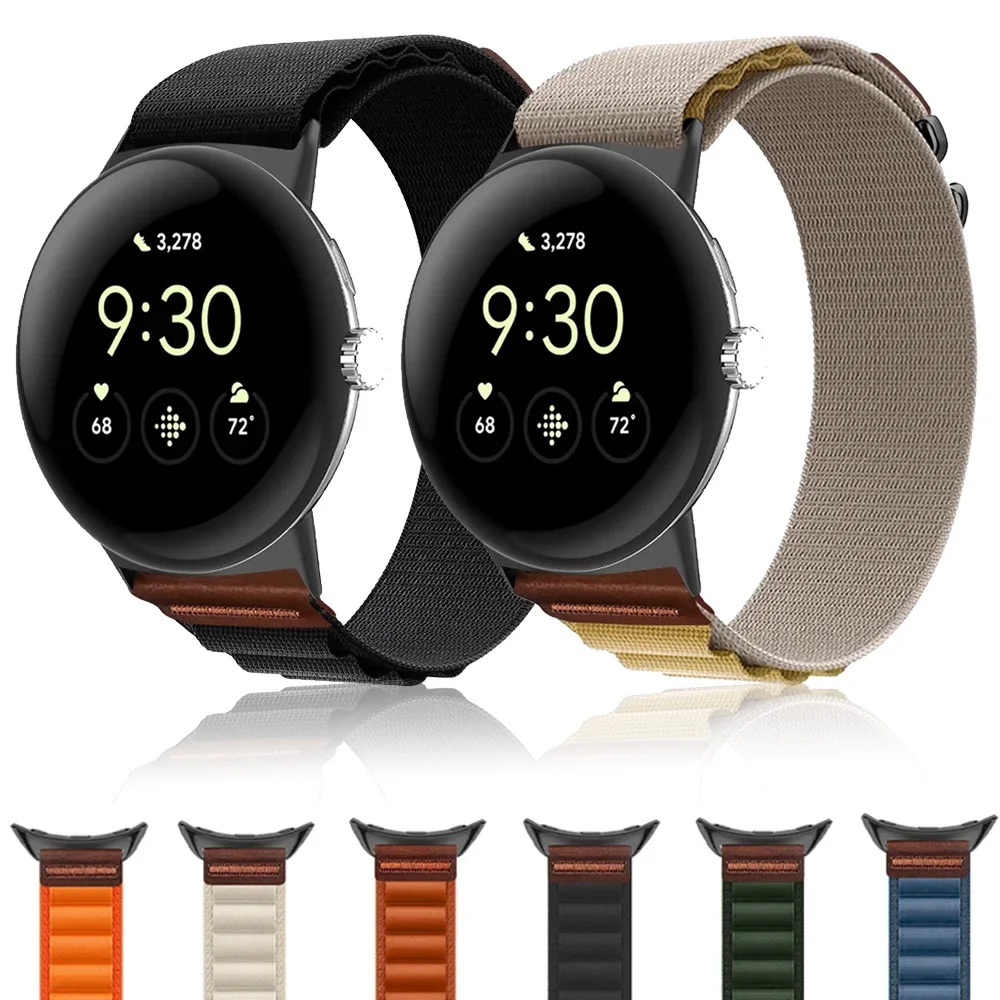 Alpine Nylon Loop Strap For Google Pixel Watch 4 3 2 1 45mm 41mm Replaceable Watchband For Google Pixel Watch Original Accessory