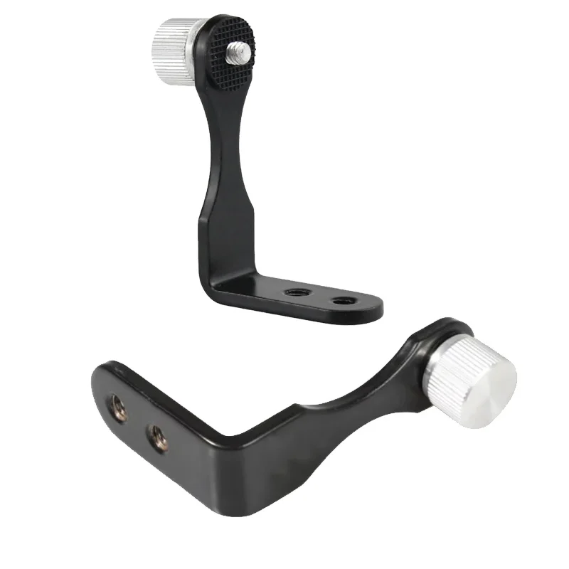 L-Type Metal Binocular Telescope Mount Holder for Standard Camera Tripods,with 1/4