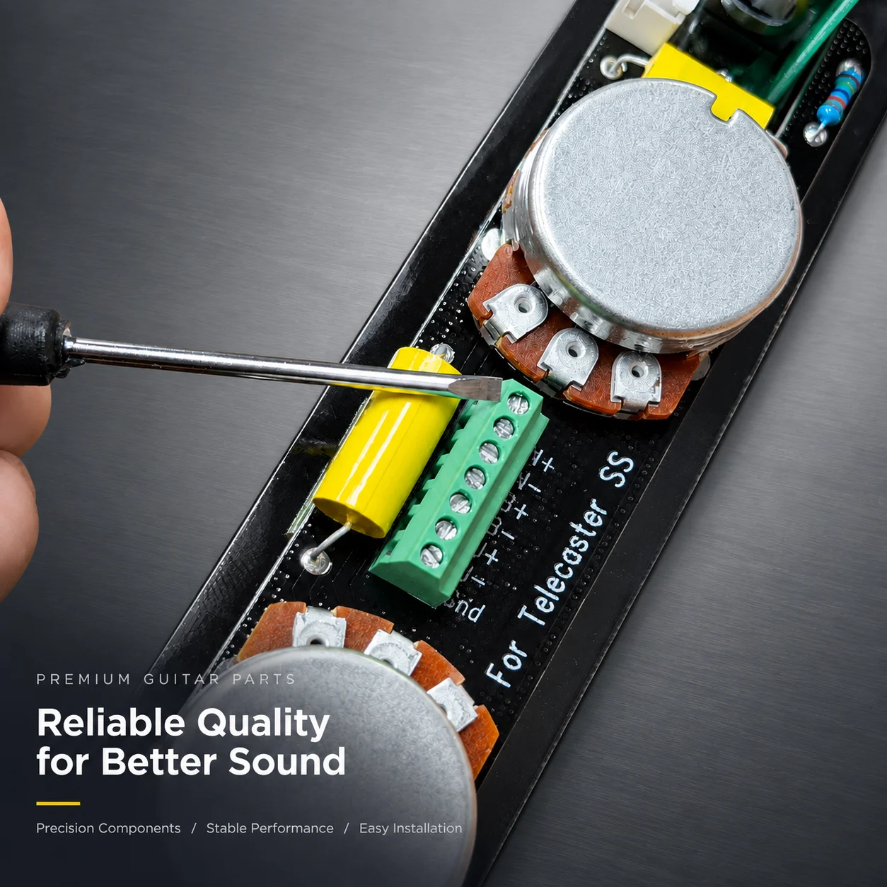 TELE SS Solderless Pre-wired Control Plate Guitar Circuit Harness Kit, Install With Screwdriver Only - view 6