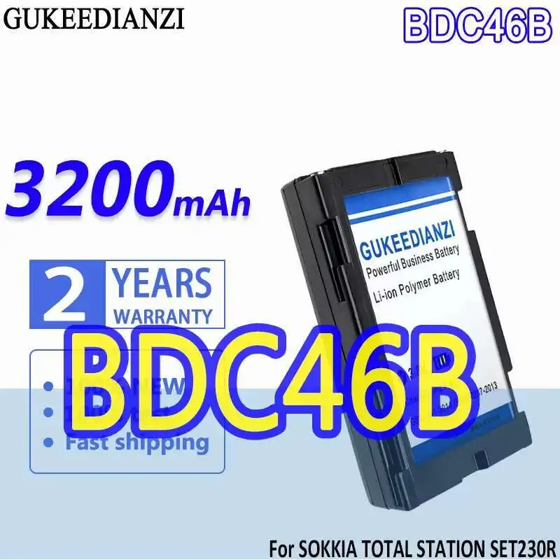 

Для тахеометра Sokkia SET230R SET300 SET330 SET530 SET630 3200 мАч аккумулятор BDC46B прочный