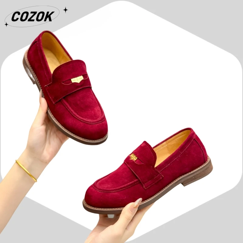 

25 Hot Selling Style Advanced Genuine Leather Wear-Resisting Casual Loafers Trendy All-Matching Simple A040225