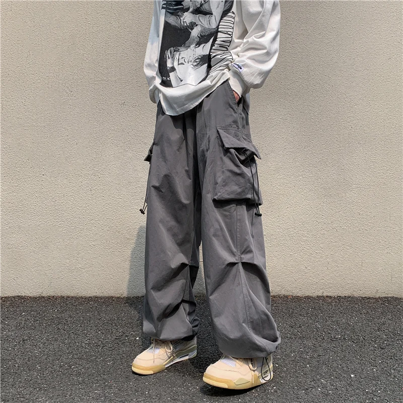 

KAPMENTS Y2k Streetwear Baggy Cargo Pants 2023 Men Casual Harajuku Fashion Joggers Pants Wide Leg Vintage Streetwear Sweatpants