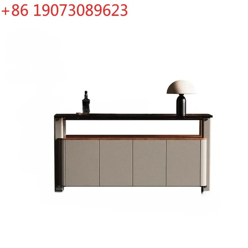 

Italian Minimalist Dining Side Cabinet Against The Wall,living Room Storage Cabinet,high-end Custom Walnut Dining Side Cabin