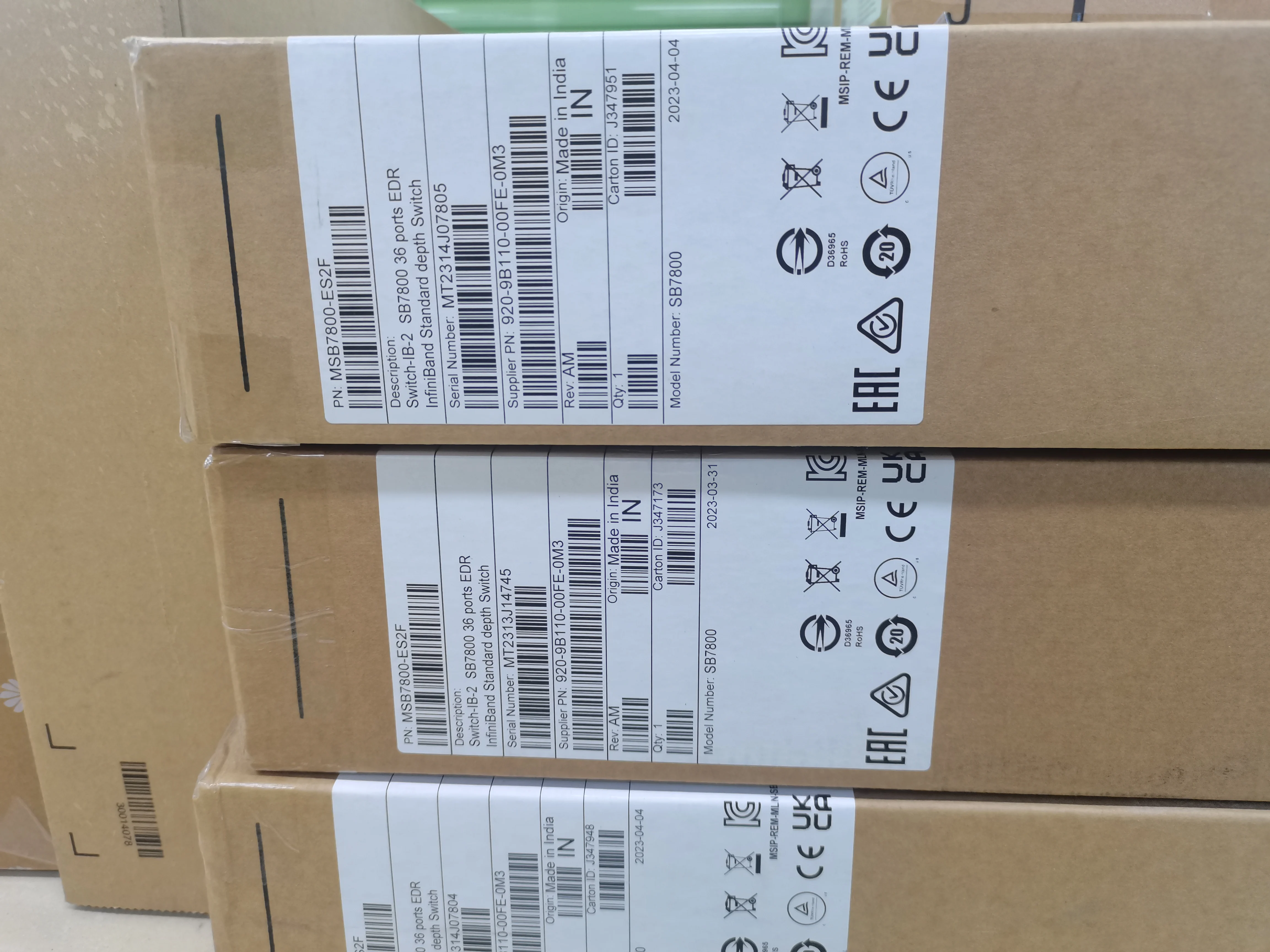 Mellanox MSB7800-ES2F  36 QSFP28 Ports 100G Ethernet San Switch