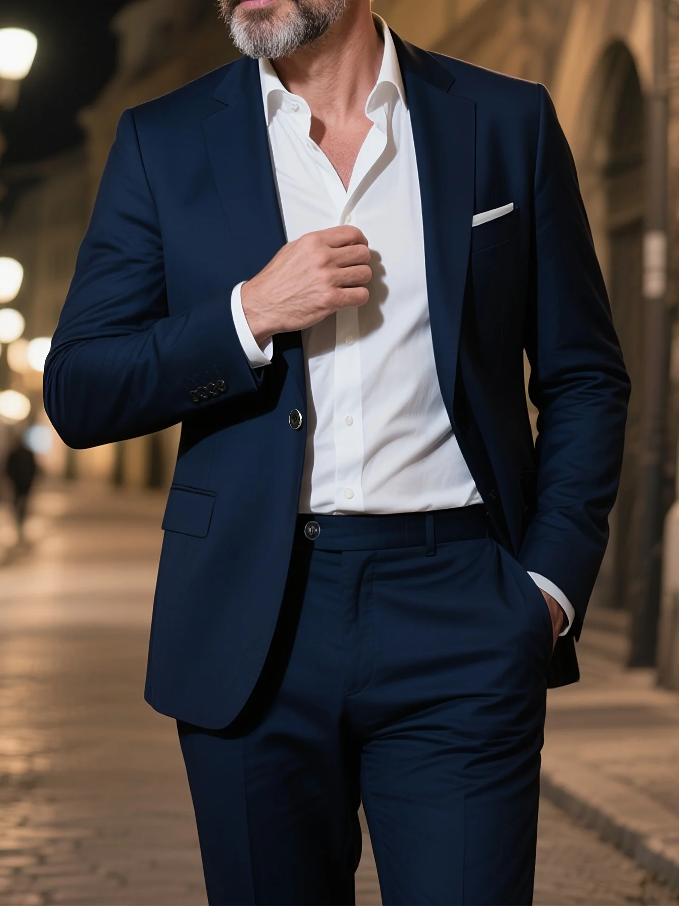 

2pcs Men's Classic Formal Suit - Ideal for Business Galas, Wedding Receptions & Formal Award Events