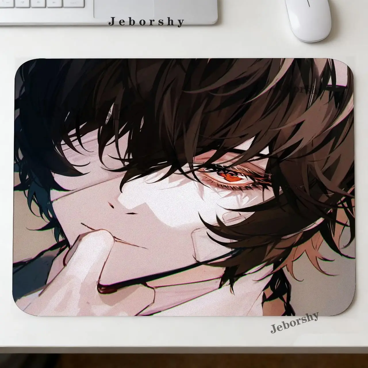 Anime Bungo S-Stray Dogs Small Mousepad Keyboard Pad Laptop Cushion Non-slip Deskpad