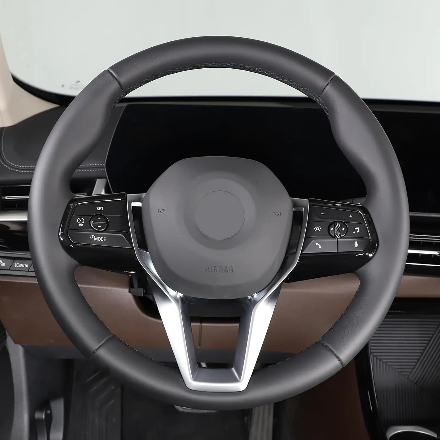 

Салон автомобиля, кнопка на рулевом колесе, накладка на рамку для BMW X1 U11 2023-2026, АБС-пластик, кнопка переключения на руле, крышка панели, аксессуары