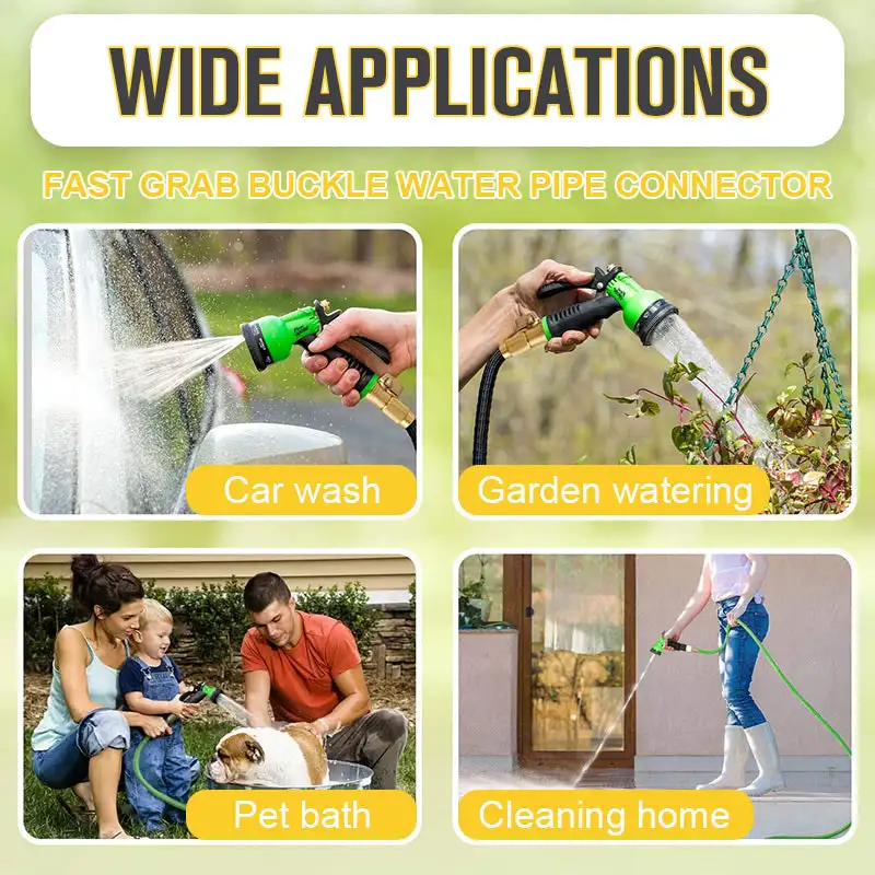 Snelle Grab Gesp Waterleiding Connector Waterleiding Reparatie Tuin Watering Slang Abs Snelkoppeling Pijp Accessoires