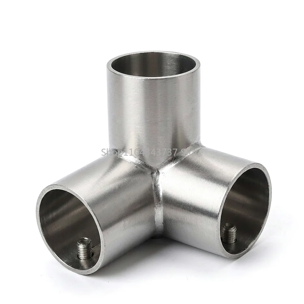 Stainless Steel Pipe Connector Fittings 2/3/4/5/6 Way Tube Joint 19/25/32mm for DIY Furniture Rack