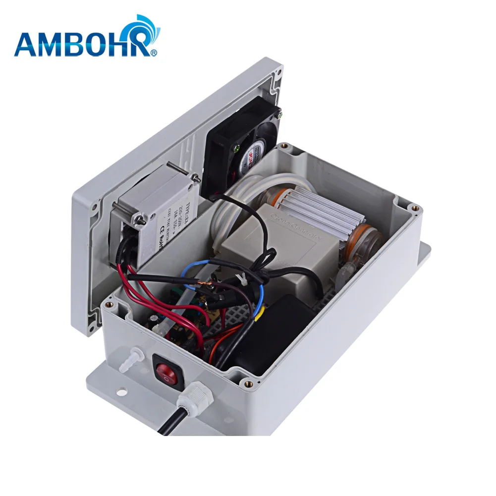 AMBOHR AOG-A800B Kleiner Ozongenerator, Luftreiniger, maßgeschneiderter Lufttimer für Lebensmittel, Restaurants, Geschäfte